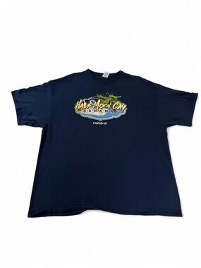 Half Moon Cay Bahamas Graphic Tee men 3XL Navy